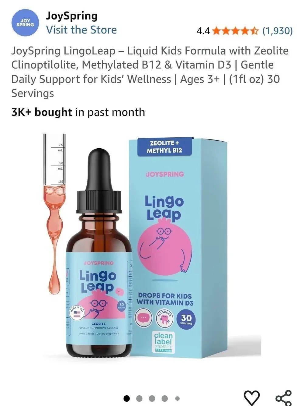 LingoLeap Kids Liquid Drops – Blue & Pink